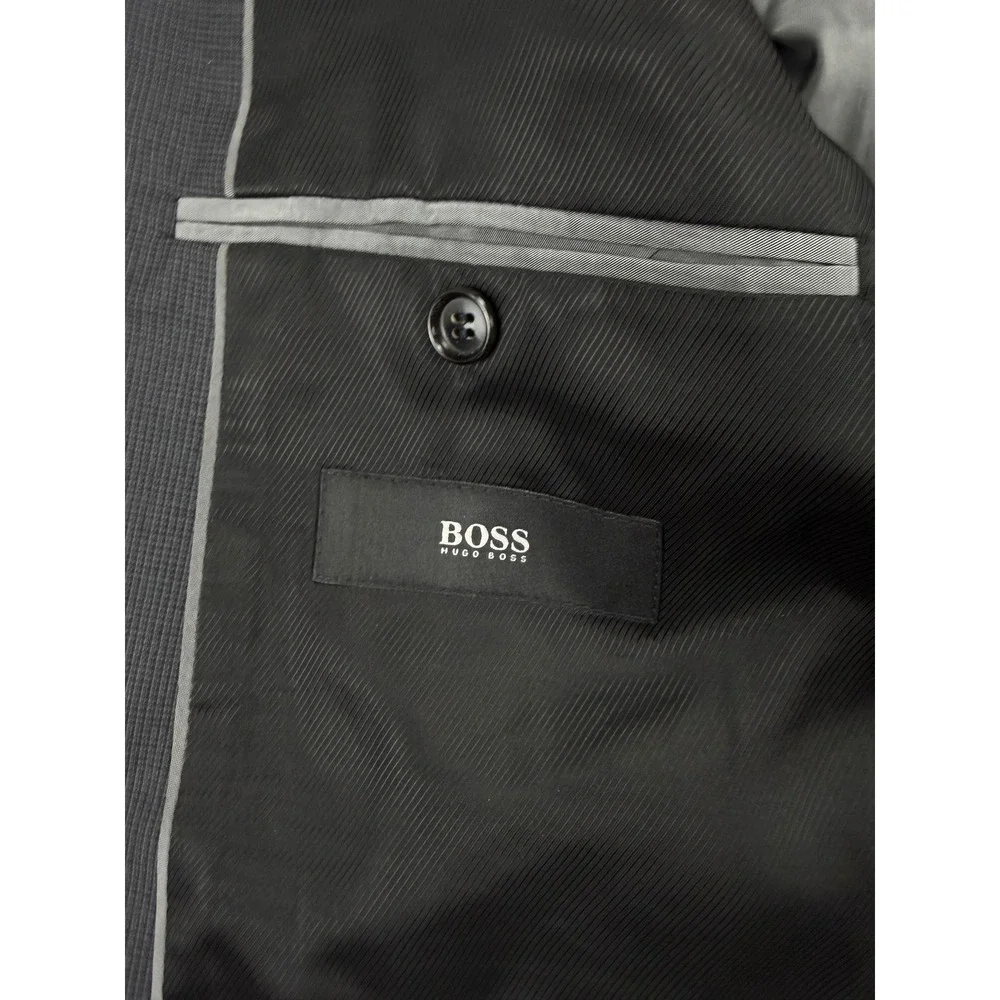 Hugo Boss Hugo Boss James4/Sharp6 Super 100 Grey Virgin Wool Blazer Mens US 42R